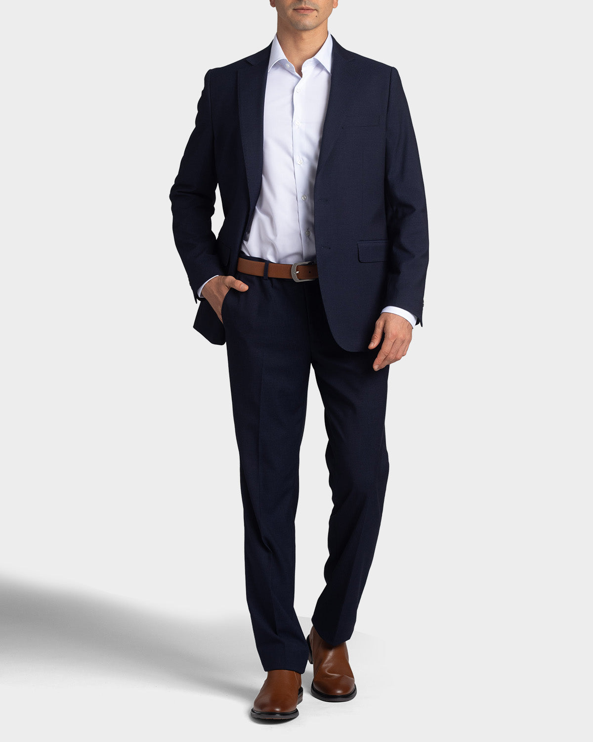 Traje slim fit navy